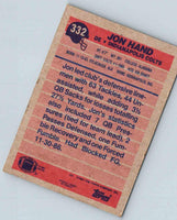 1990 Topps Jon Hand #332