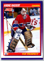 1991 Score American Andre Racicot #395 Rookie