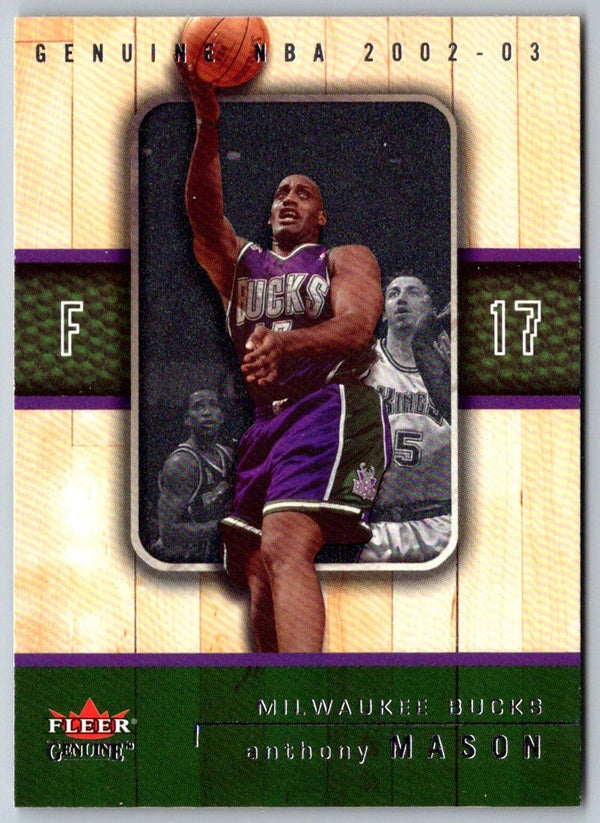 2002 Fleer Genuine Anthony Mason #85