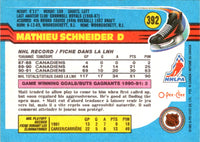 1991 O-Pee-Chee Mathieu Schneider #392