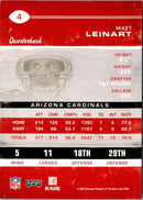 2007 Playoff Contenders Matt Leinart