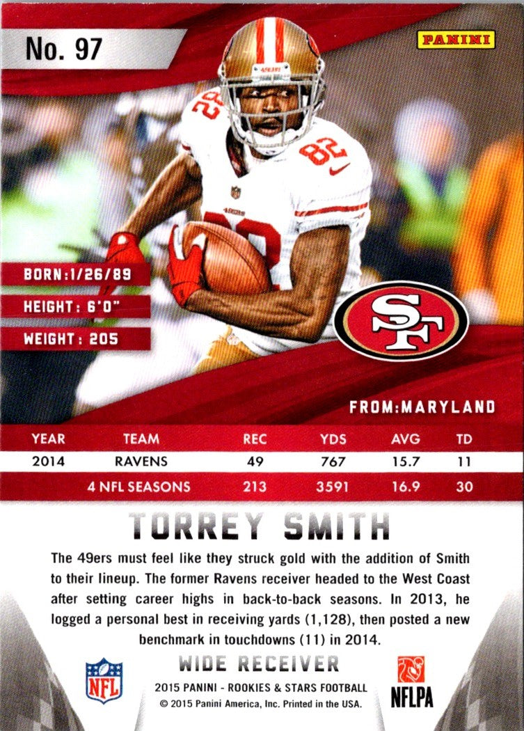 2015 Panini Rookies & Stars Torrey Smith