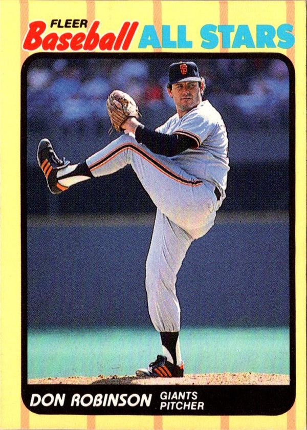 1989 Fleer Baseball All-Stars Don Robinson #36