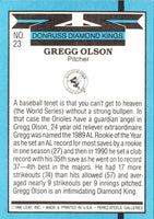 1991 Diamond Kings Gregg Olson #23
