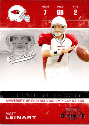 2007 Playoff Contenders Matt Leinart #4