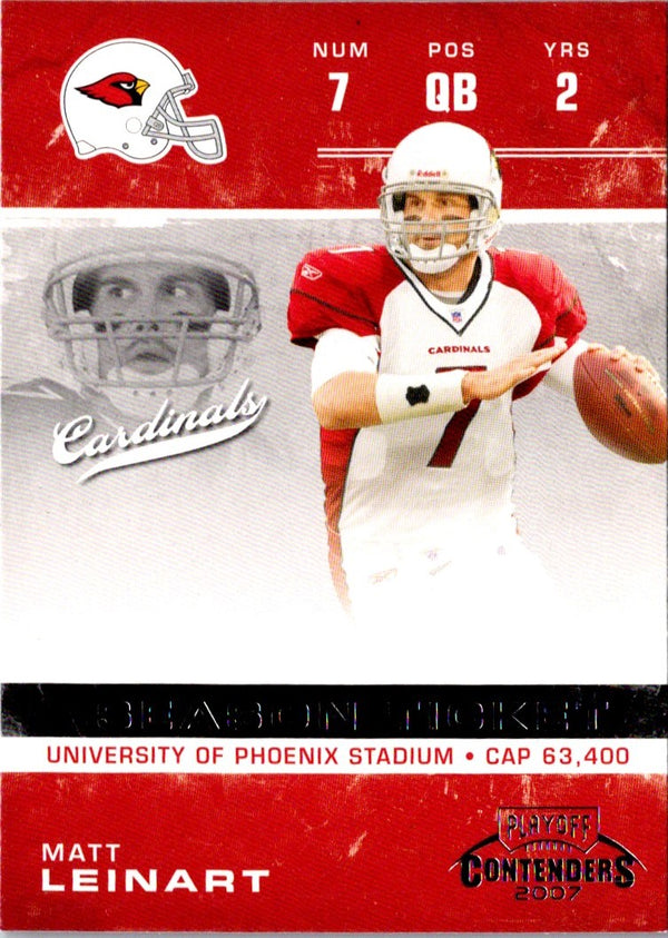 2007 Playoff Contenders Matt Leinart #4
