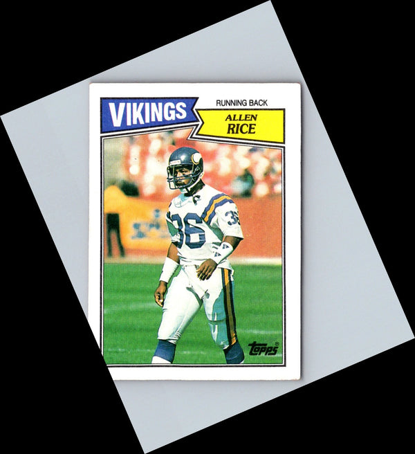 1987 Topps Allen Rice #201 Rookie