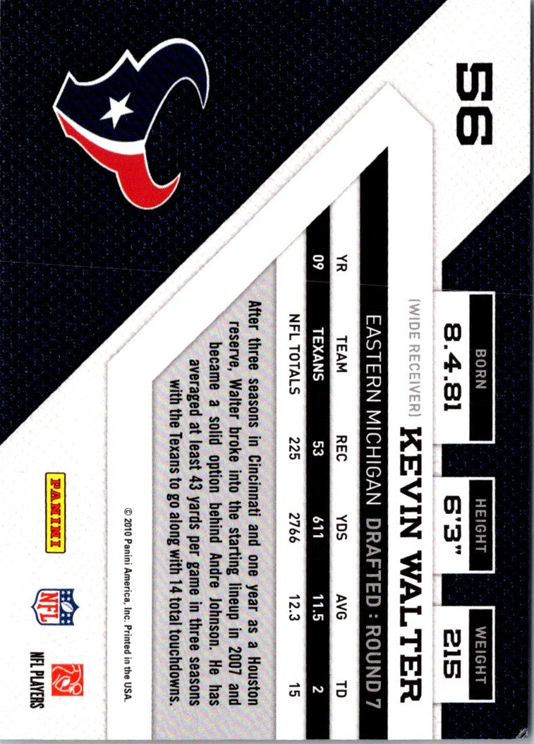 2010 Panini Threads Kevin Walter