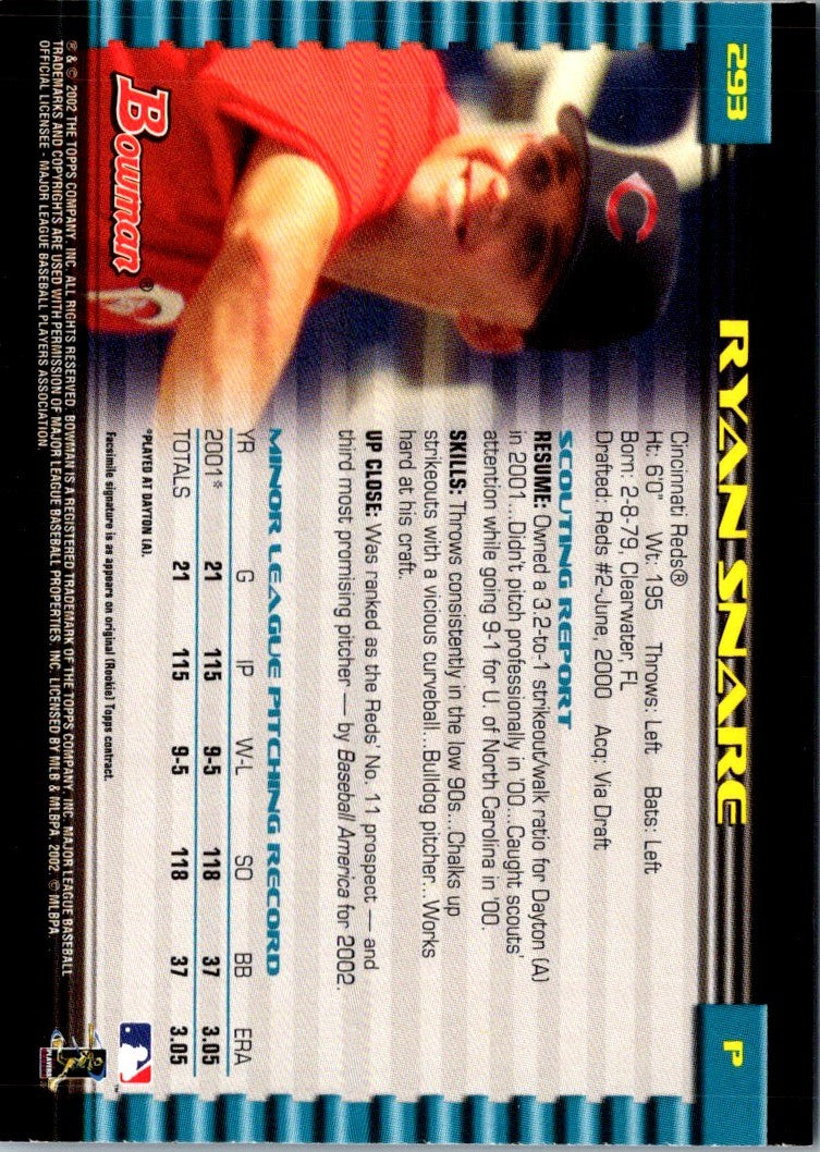 2002 Bowman Ryan Snare