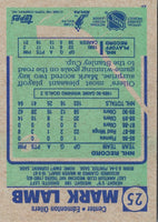 1990 Topps Mark Lamb #25 Rookie