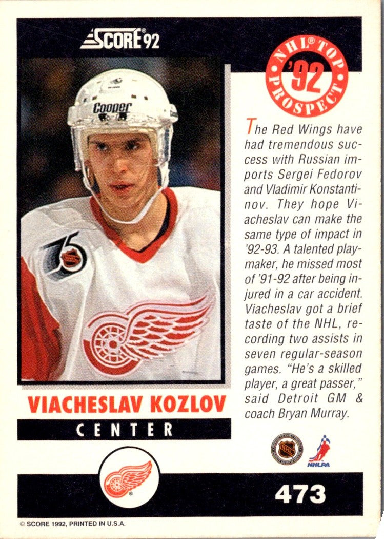 1992 Score Viacheslav Kozlov