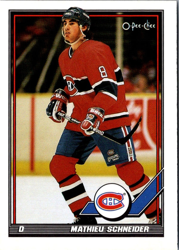 1991 O-Pee-Chee Mathieu Schneider #392