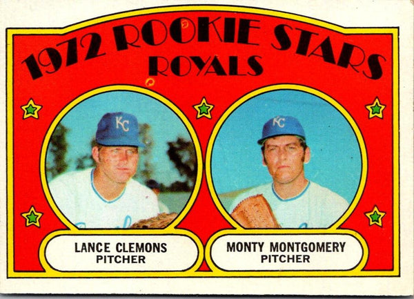 1972 Topps Royals Rookies - Lance Clemons/Monty Montgomery #372 Rookie VG-EX