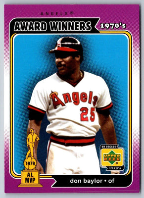 2001 Upper Deck Decade 1970's Don Baylor #168