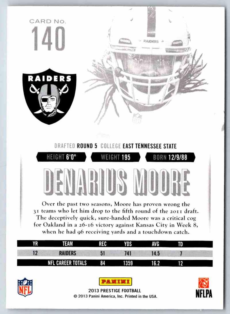 2014 Prestige Denarius Moore