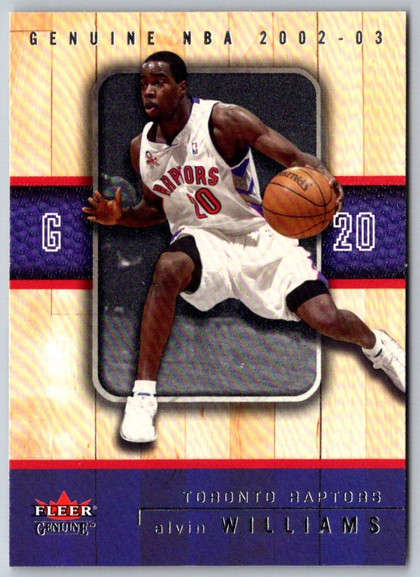 2002 Fleer Genuine Alvin Williams #36