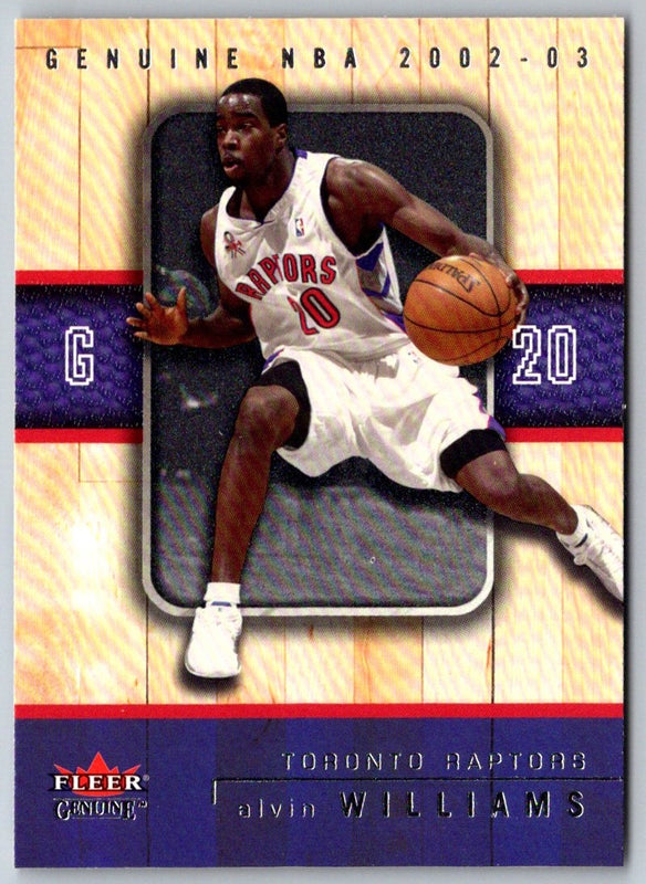 2002 Fleer Genuine Alvin Williams #36