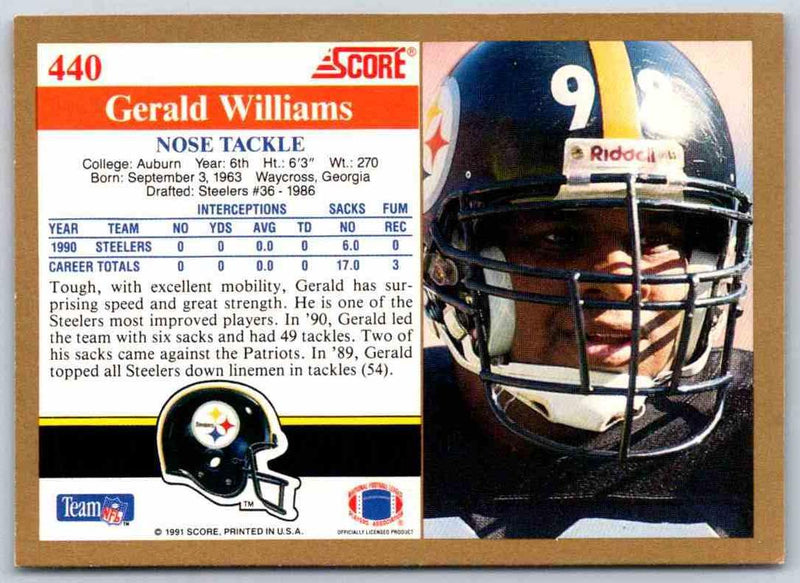 1991 Score Gerald Williams