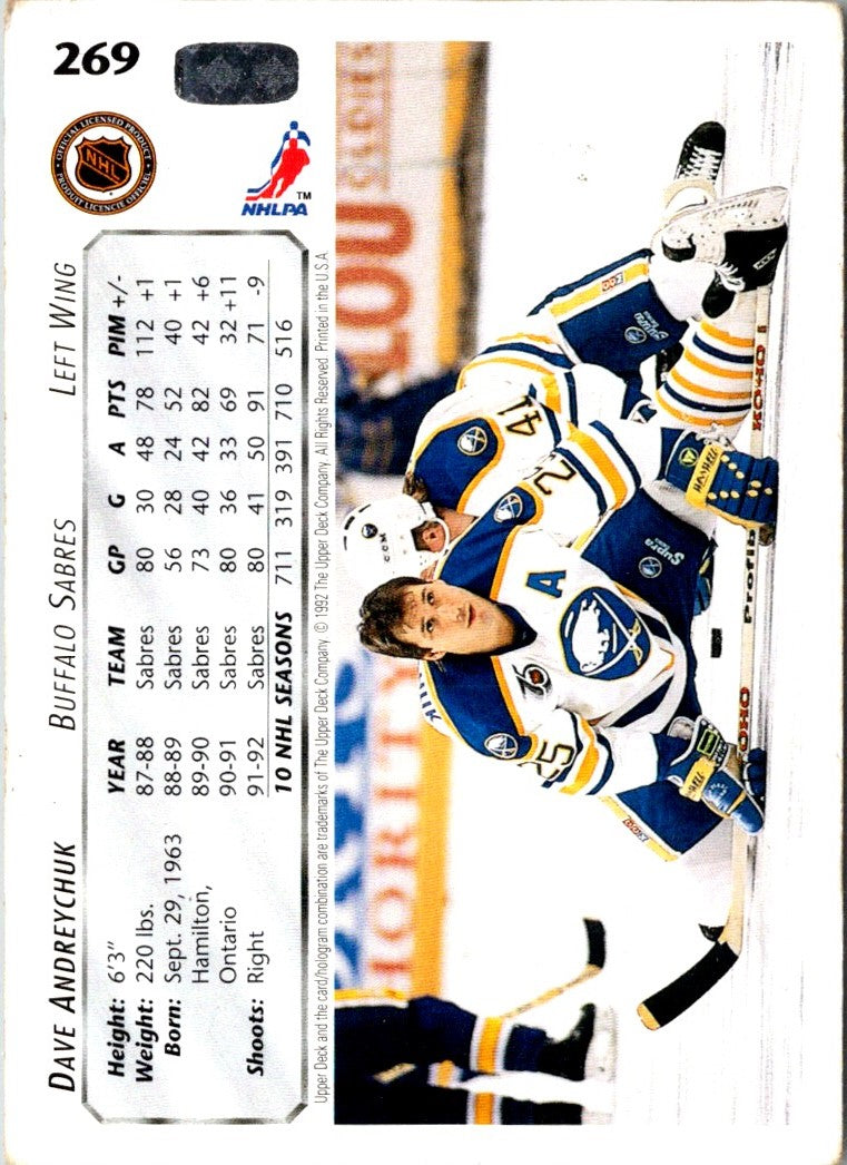 1992 Upper Deck Dave Andreychuk