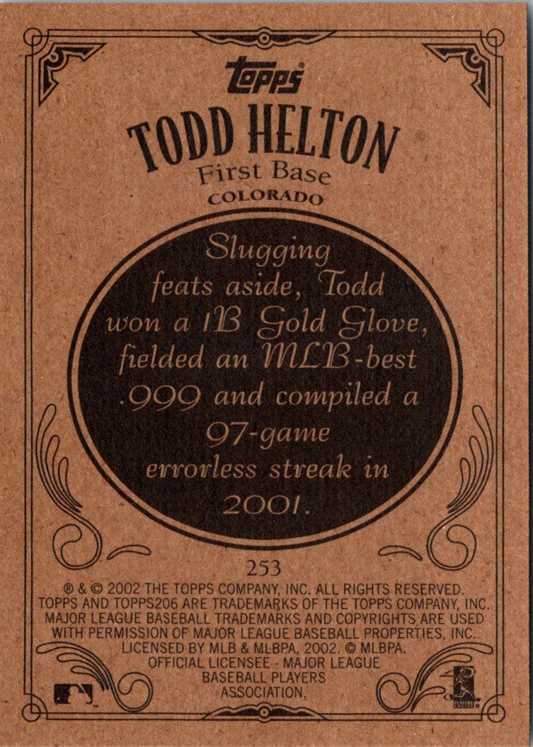 2002 Topps 206 Todd Helton