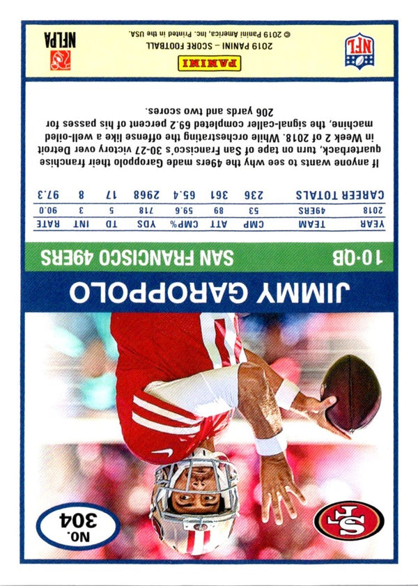 2019 Score Jimmy Garoppolo #304