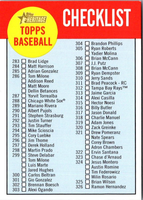 2012 Topps Heritage Rick Porcello #327