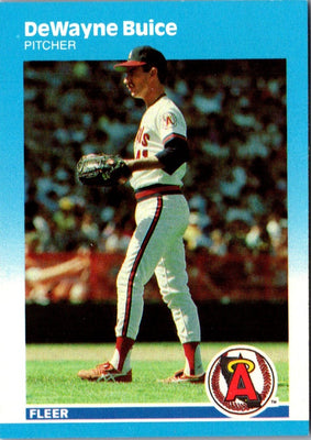 1987 Fleer Update Glossy DeWayne Buice #U-14