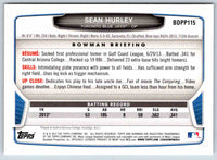 2013 Bowman Sean Hurley #BDPP115