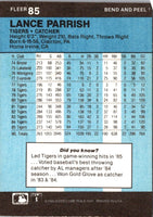 1986 Fleer Star Stickers Lance Parrish #85