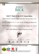 2007 Upper Deck First Edition John Beck
