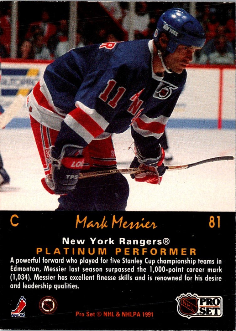 1986 Edmonton Oilers Postcards Mark Messier