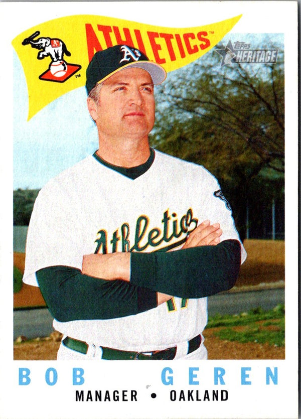 2009 Topps Heritage Bob Geren #219