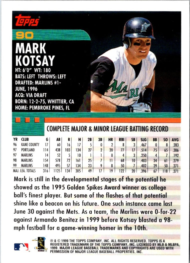 2000 Topps Mark Kotsay