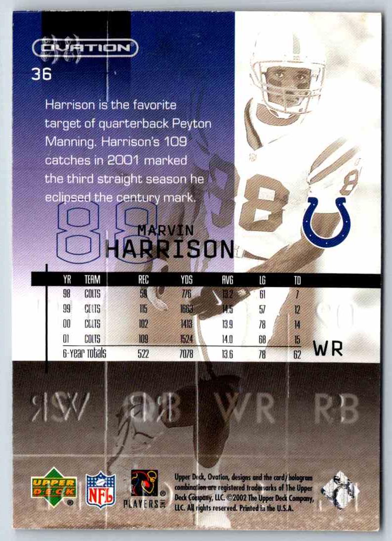 1998 Upper Deck Marvin Harrison