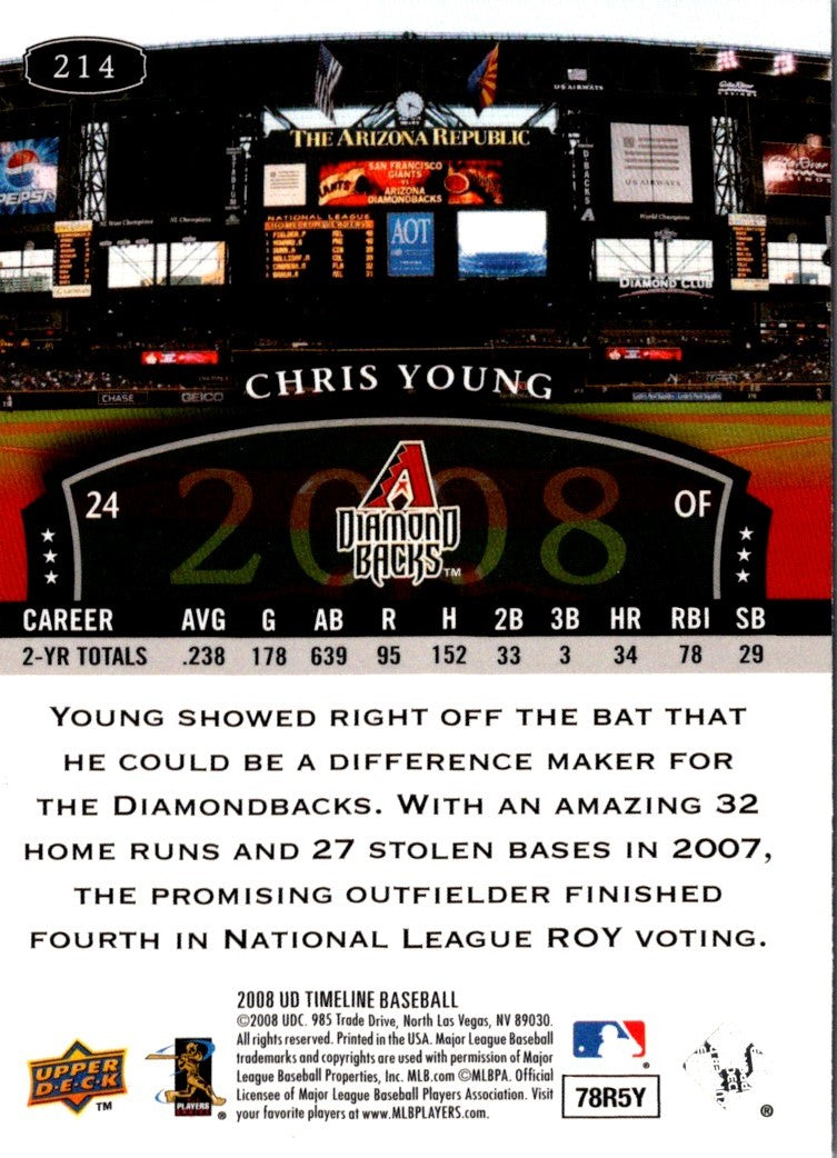 2008 Upper Deck Timeline Chris B. Young