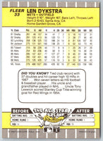 1989 Fleer Len Dykstra #33