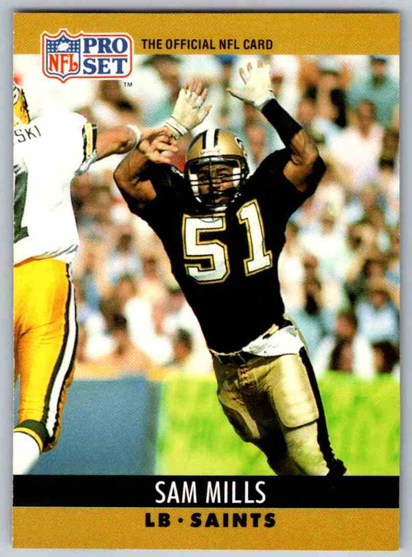 1990 Pro Set Sam Mills #217