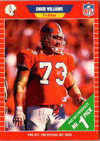 1989 Pro Set David Williams #496 Rookie
