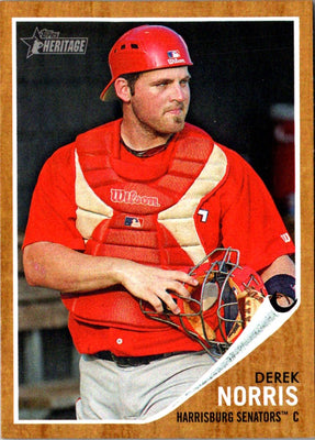 2011 Topps Heritage Minor League Derek Norris #35