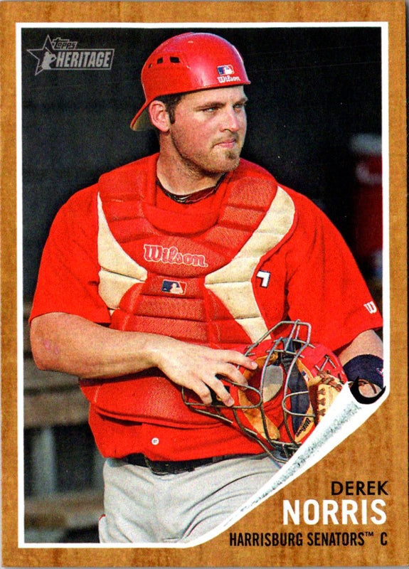 2011 Topps Heritage Minor League Derek Norris #35