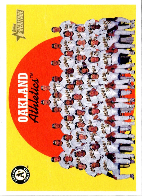 2008 Topps Heritage Oakland Athletics #172