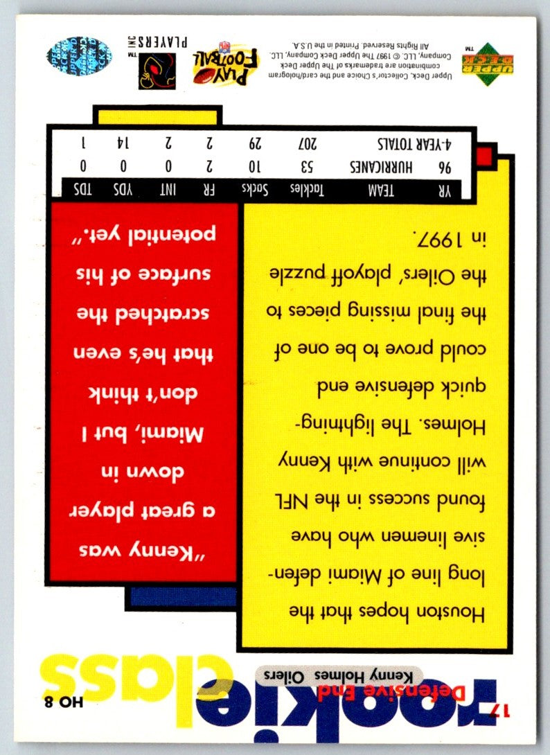 1997 Upper Deck Kenny Holmes
