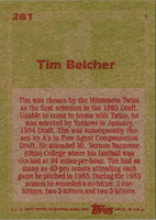 1985 Topps Tim Belcher #281 Rookie