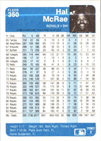 1984 Fleer Hal McRae #350
