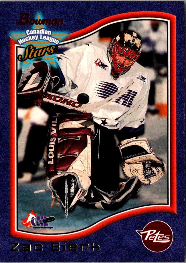 1997 Bowman CHL Zac Bierk #19