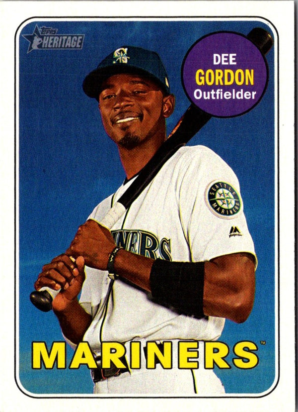 2018 Topps Heritage Dee Gordon #209