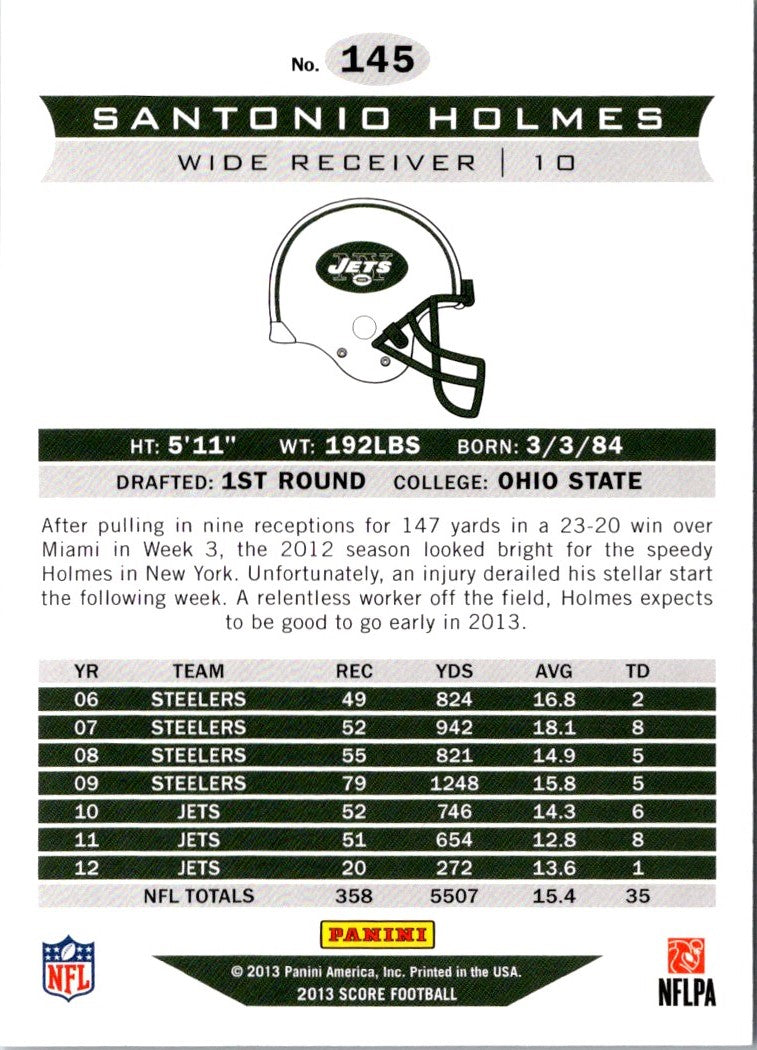 2013 Score Santonio Holmes