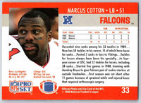 1990 Pro Set Marcus Cotton #33
