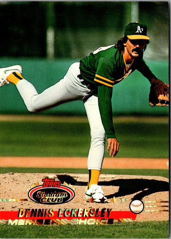 1993 Stadium Club Dennis Eckersley #291