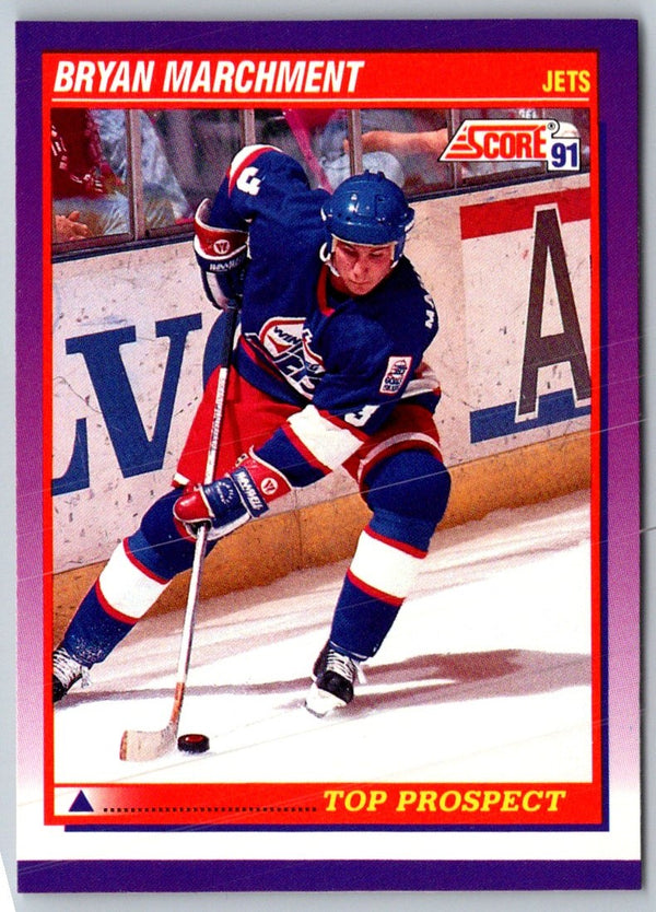 1991 Score American Bryan Marchment #314 Rookie